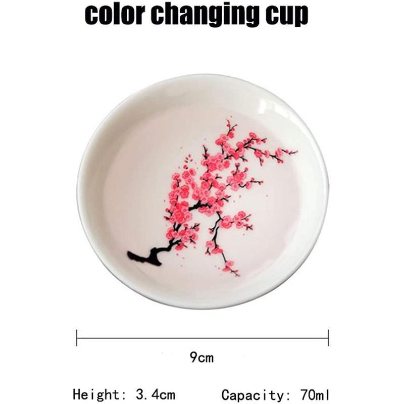 BowLift | Magic Cold Hot Temperature Color Changing Sakura Sake Cup