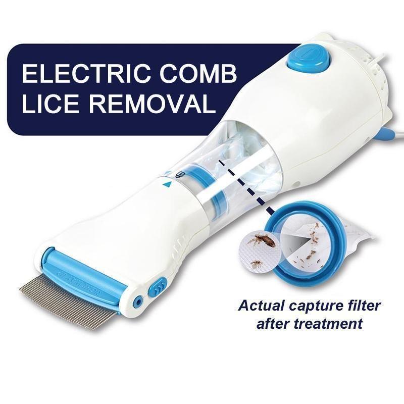Lice removal with an electric comb