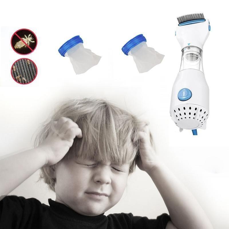 Lice removal with an electric comb