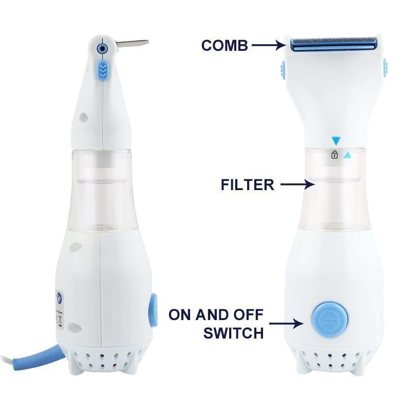 Lice removal with an electric comb