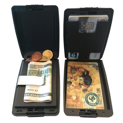 Secure cash and card case