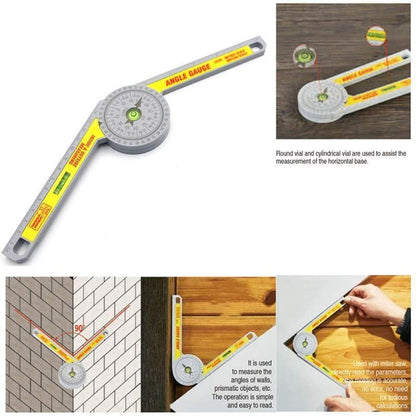 Skanto | 360° Angle Measurer | Precise Tool for Angle Measurement | Yellow