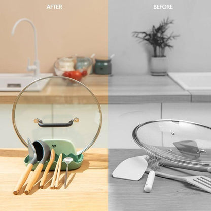 BowLift | Pudding Pot Lid Stand Kitchen Utensil Holder
