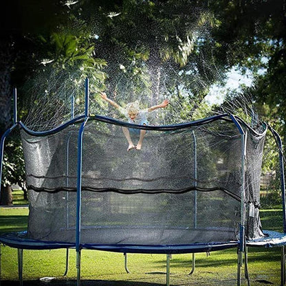 Trampoline water sprinkler