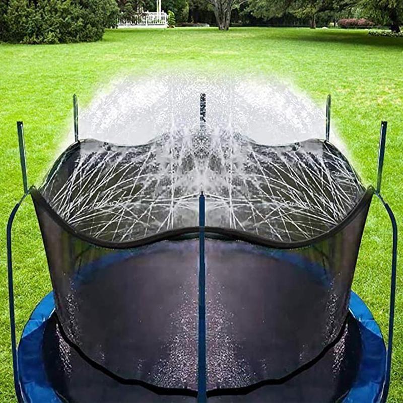 Trampoline water sprinkler