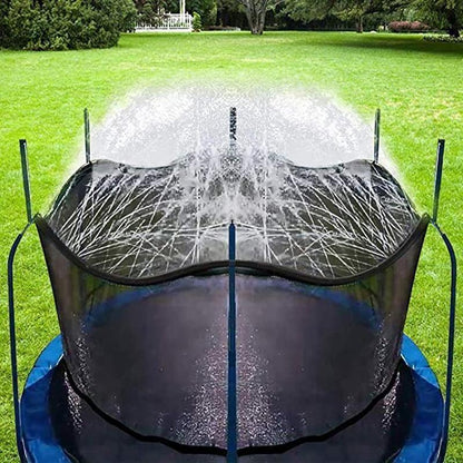 Trampoline water sprinkler