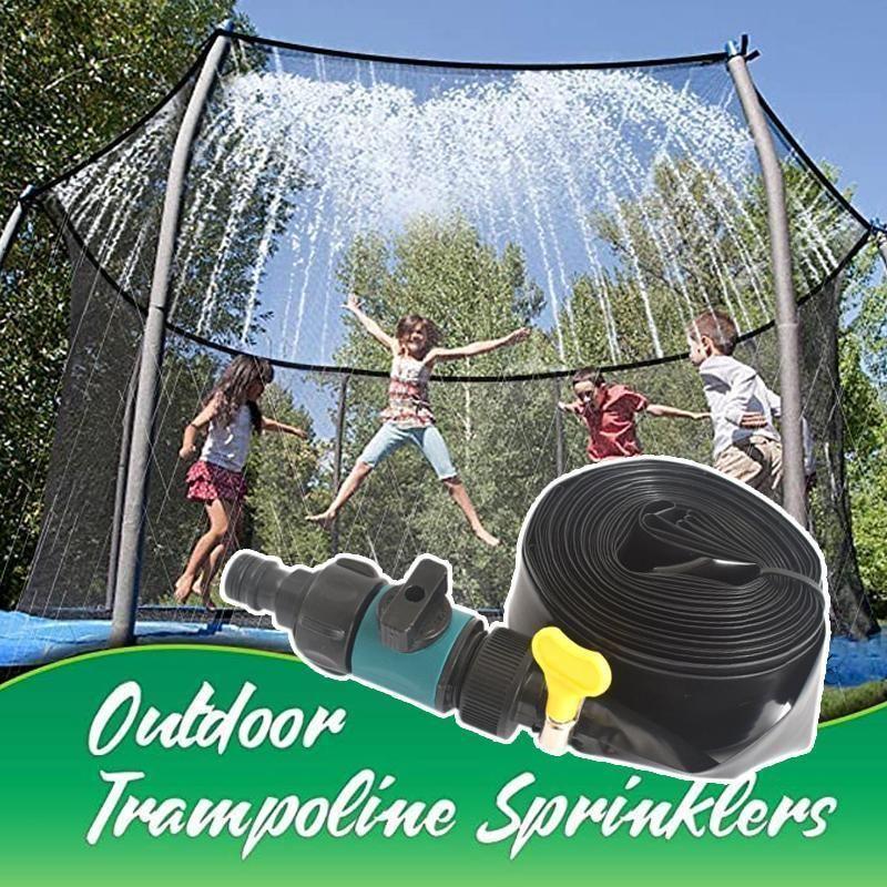 Trampoline water sprinkler