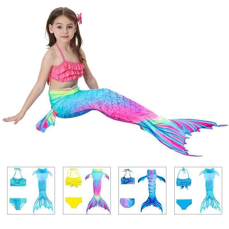 Kalsten | Girls Mermaid Tail Kids Swimsuit Bikini Set