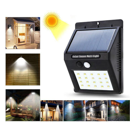 Skanto | 20 LED Solar Outdoor Lights, Super Bright Wall Lamp with Motion Sensor