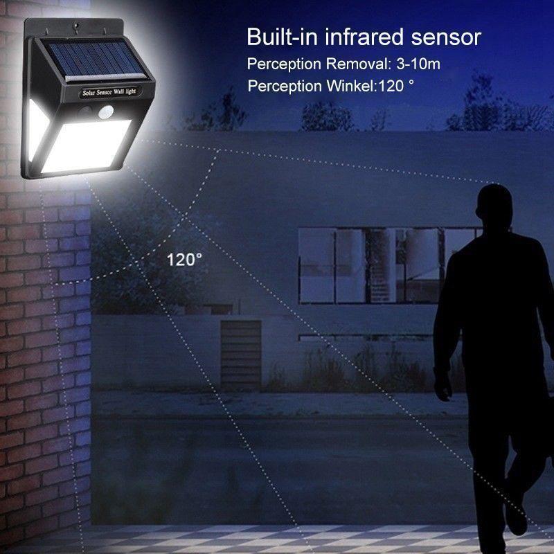 Skanto | 20 LED Solar Outdoor Lights, Super Bright Wall Lamp with Motion Sensor