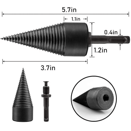 BowLift | Firewood Drill Bit with Round Shank