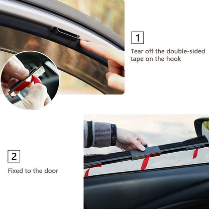 BowLift | Car Window Sun Shade Curtain With 3M Adhesive, Black