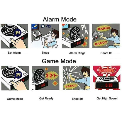 Skanto | Gun Target Alarm Clock
