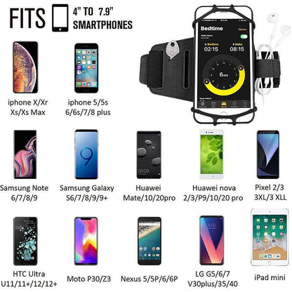 BowLift | 180° Rotatable Running Phone Armband