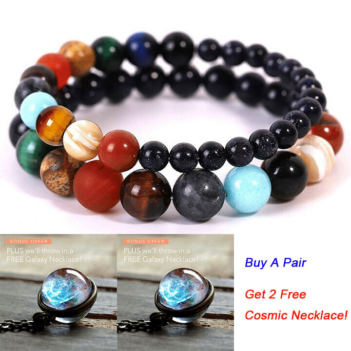 BowLift | Natural Stone Solar System Bracelet