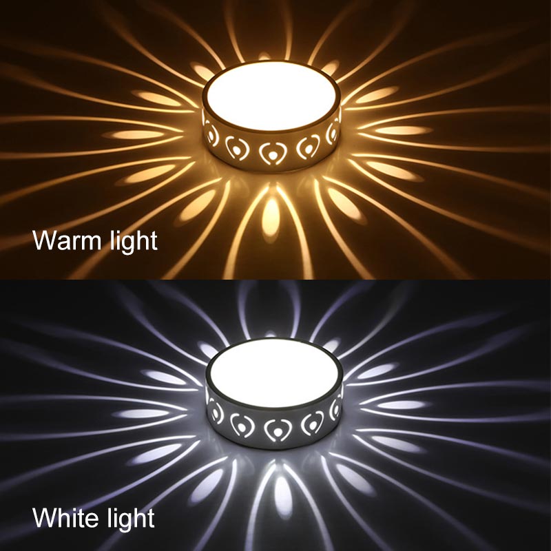 Stylish, modern LED ceiling light for entrance area, hallway, and balcony
