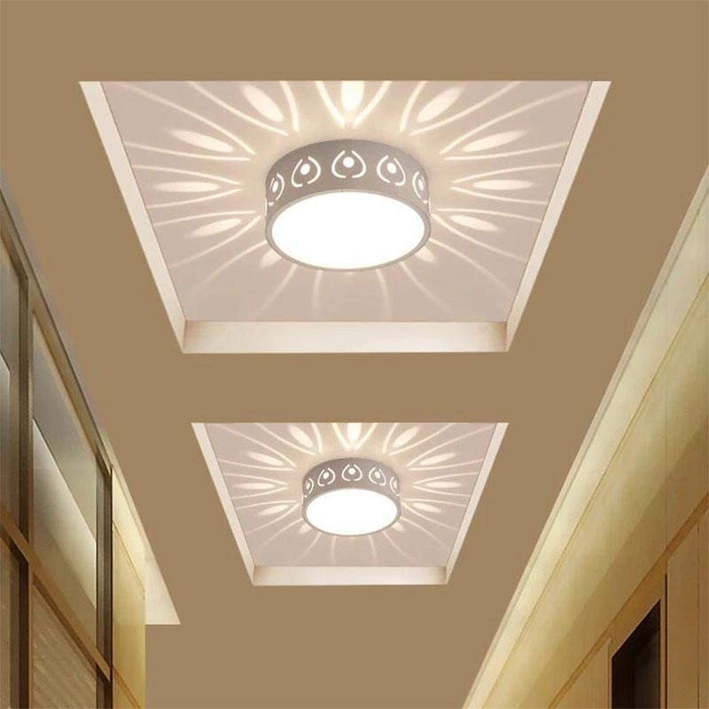 Stylish, modern LED ceiling light for entrance area, hallway, and balcony