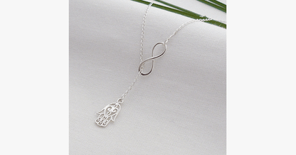 Skanto | Infinite Happiness Pendant Necklace in Silver Tone - For a Fashion-Forward and Unique Look