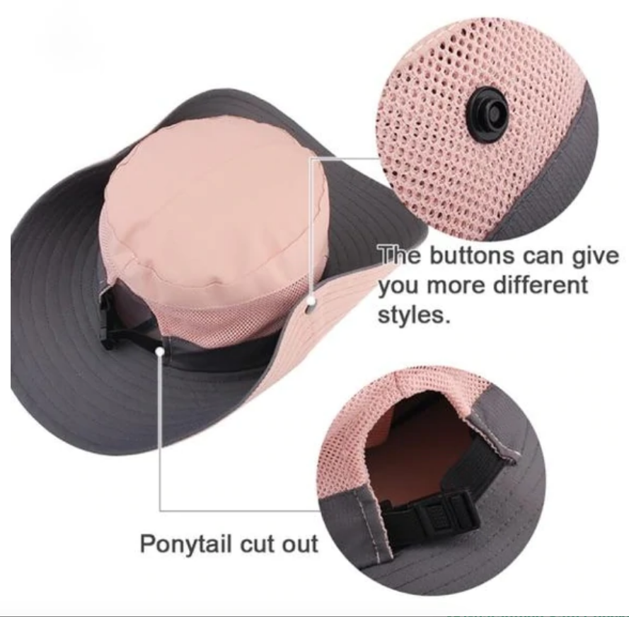 Foldable sun hat with UV protection