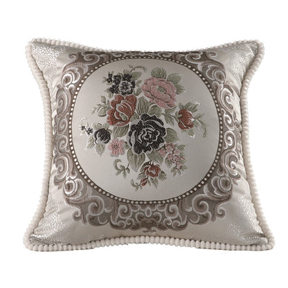 Decorative Embroidered Throw Pillow