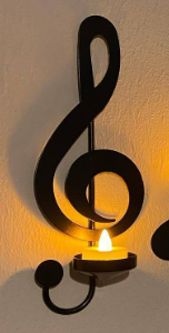 Black Music Note Wall Lamp Skanto