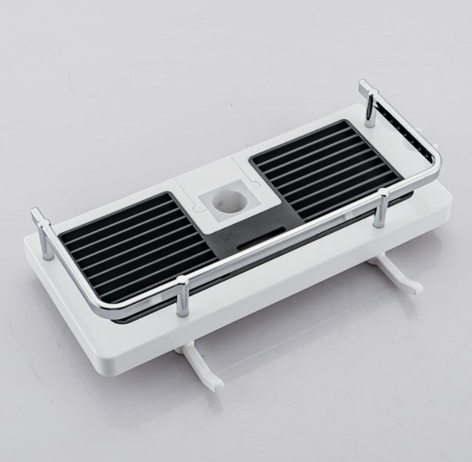 Bathroom Shelf Caddy for Shower Rail, No Drilling Pole Shower Storage Rack Holder | Bowlift