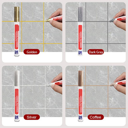 Brehn | Grout Repair Pen | Waterproof Polymer Sealant | Anti-Mold Formula | Quick-Drying & Odorless | For Tiles in Bathroom & Kitchen