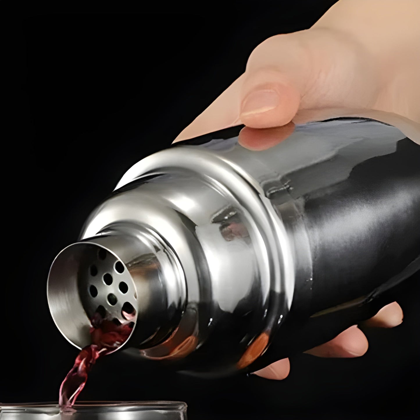 Stainless steel cocktail shaker set – 10-piece premium bartender set | Ideal for mixed drinks and parties