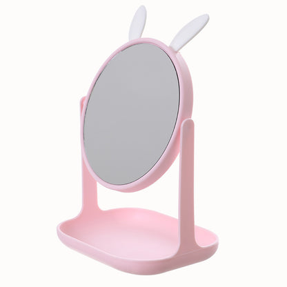 Cute Bunny-Themed Desktop Mirror