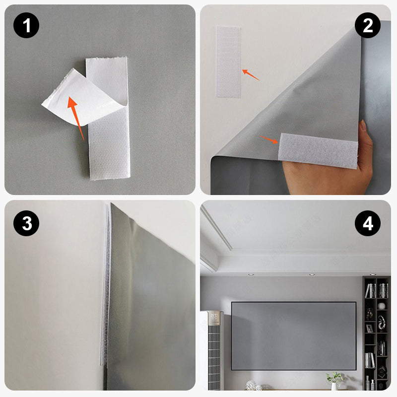 Portable Projector 4K Anti-Light Foldable Screen