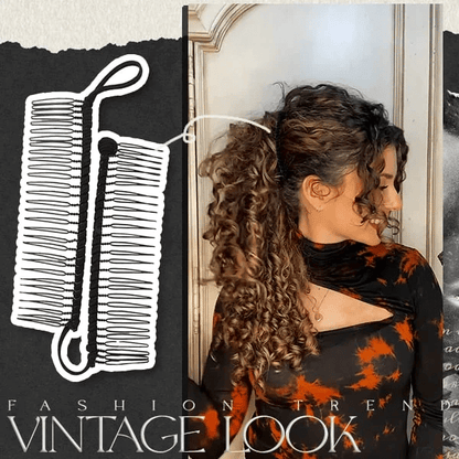 Vintage stretchable banana clip