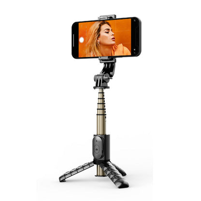Skanto | Bluetooth Selfie Stick Tripod with Phone Holder and Beauty Fill Light