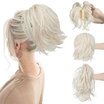 BowLift | Synthetic Claw Clip In Ponytail Hair Extensions Diy Hair Piece Hair Bun