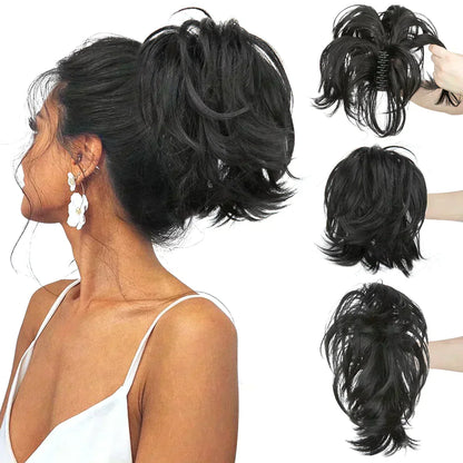 BowLift | Synthetic Claw Clip In Ponytail Hair Extensions Diy Hair Piece Hair Bun