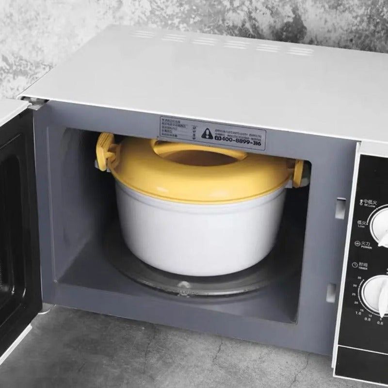 Skanto | Microwave Rice Cooker and Steamer - Versatile Vegetable Steamer, Pasta Maker, Soup and Pressure Cooker, Multi-Function Kitchen Bowl