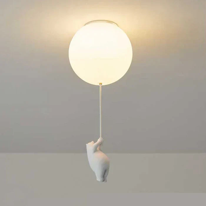 Children's ceiling lamp with bear and balloon - CloudBear | Brehn