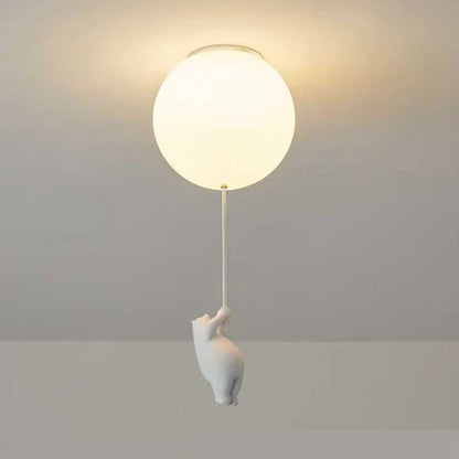 Children's ceiling lamp with bear and balloon - CloudBear | Brehn