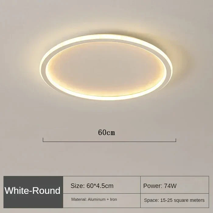 Scandinavian Round Ceiling Lamp - AuroraSphere | Karnz