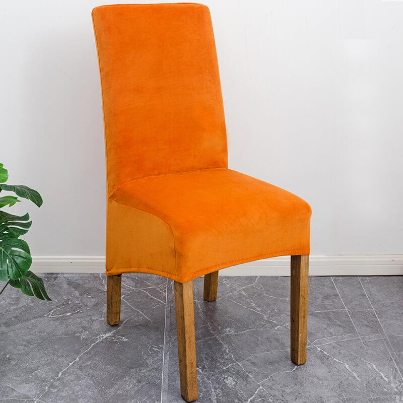 BowLift | Stretch Velvet XL Size Dining Chair Covers x4 | Soft. Stretchable & Non-Slip for Home Dining Room Decoration