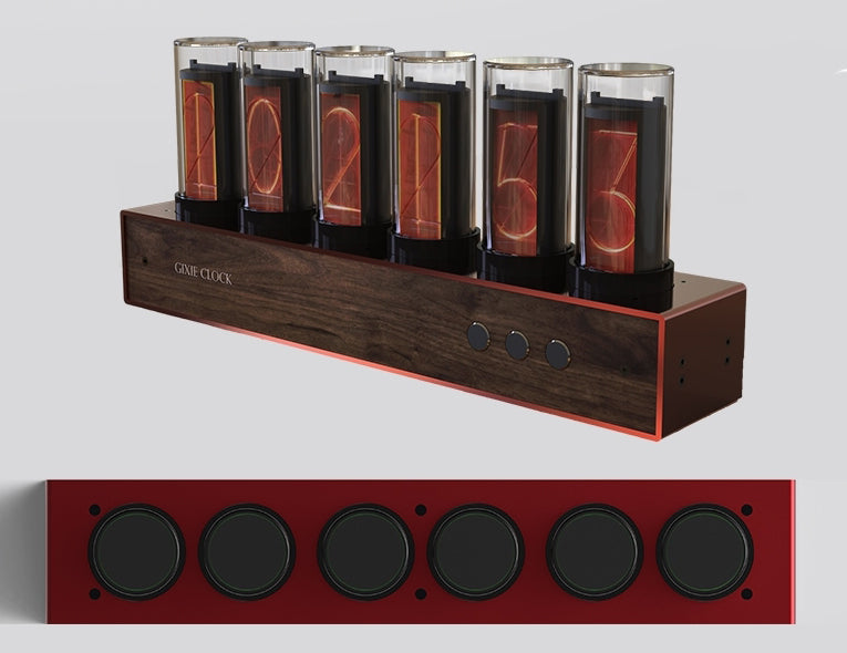 Skanto Skanto | DIY Solid Wood Glow Tube 6-Bit Digital Clock with 7 Modes, Magnetic Design, Adjustable Color and Precise Timing, The Best Handmade Gift for Him or Her