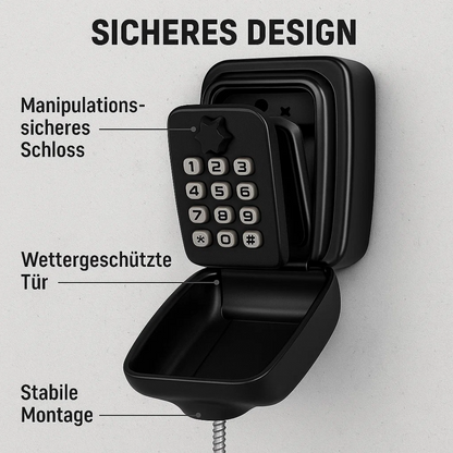 KeyGuard Outdoor Safe – Weather-Resistant Wall-Mounted Key Box | Kalsten