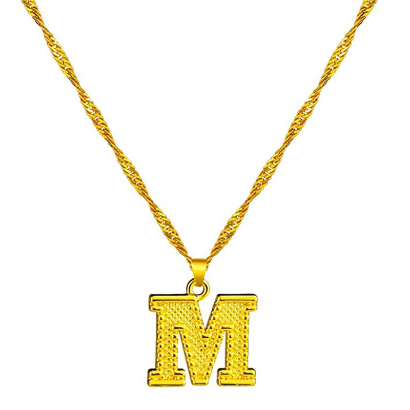 Skanto | 18K Gold Plated Initial Letter Necklace