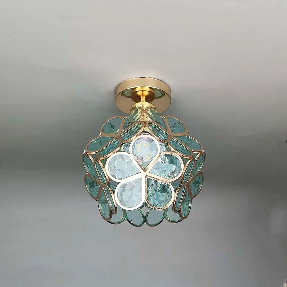 Skanto | Flowers Style Glass Ceiling Lamp