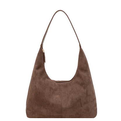 Skanto | Suede Underarm Bag with Large Capacity