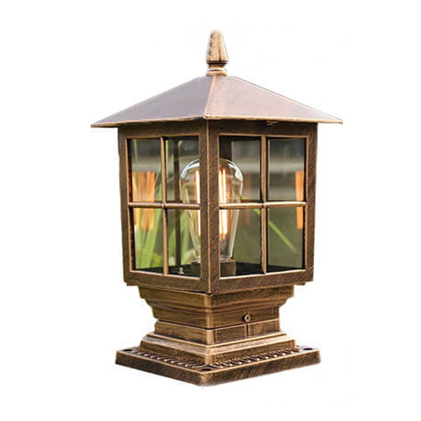 European Outdoor Pillar Light, Waterproof, Rustproof, Terrace Lamp with Single Light Source