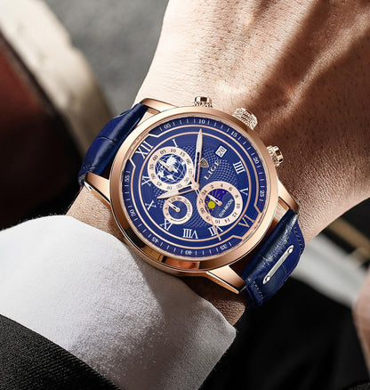 Skanto | Classic Chronograph Men's Watch | Stylish and Functional Luxury Wristwatch for Every Occasion