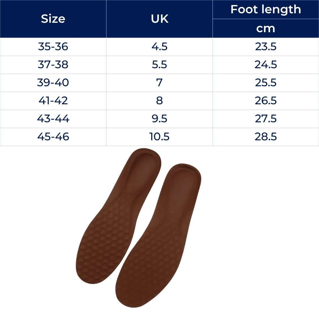 Pain Relief – Leather Breathable – Comfort & Alignment for All-Day Standing & Walking Bowlift