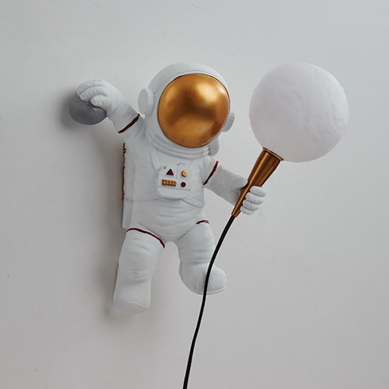 Skanto Skanto | CosmoBuddy Astronaut Wall Lamp | Creative Design | Resin & ABS | LED Bedroom Lamp