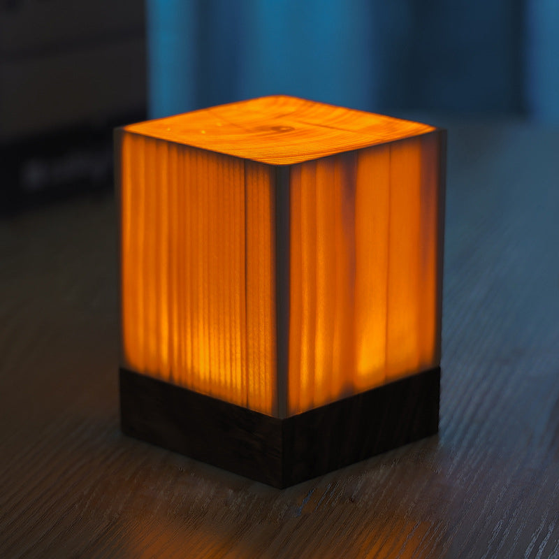 Wireless LED TaBowlifte Lamp with Touch Control | RechargeaBowlifte Battery | Wood Grain Design | AdjustaBowlifte Brightness | Bowlift