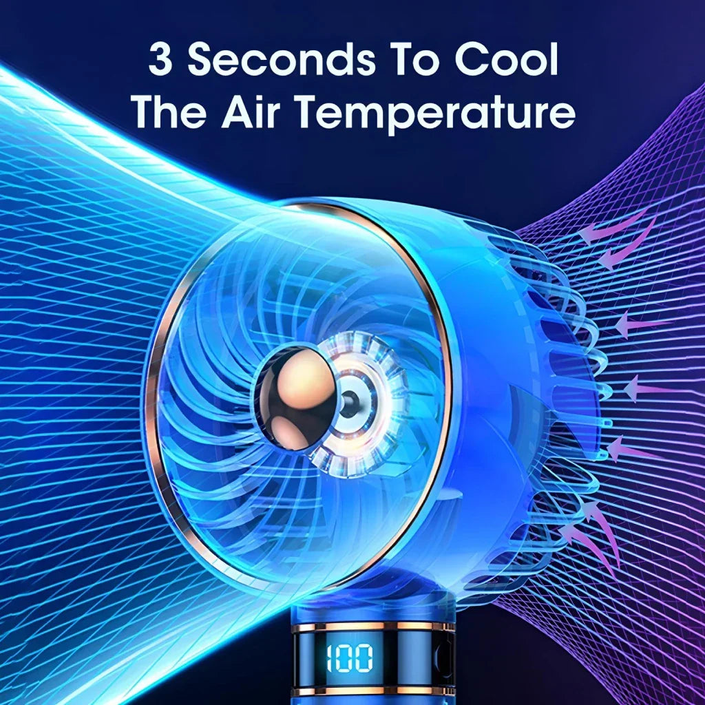 Portable 5000mAh Handheld Mini Air Conditioner Fan | Brehn